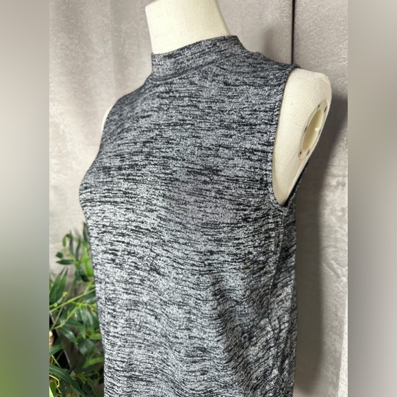 Rag & Bone Women’s Knit Spacedye Mock-Neck Muscle Tee Gray Sz S - Picture 4 of 10